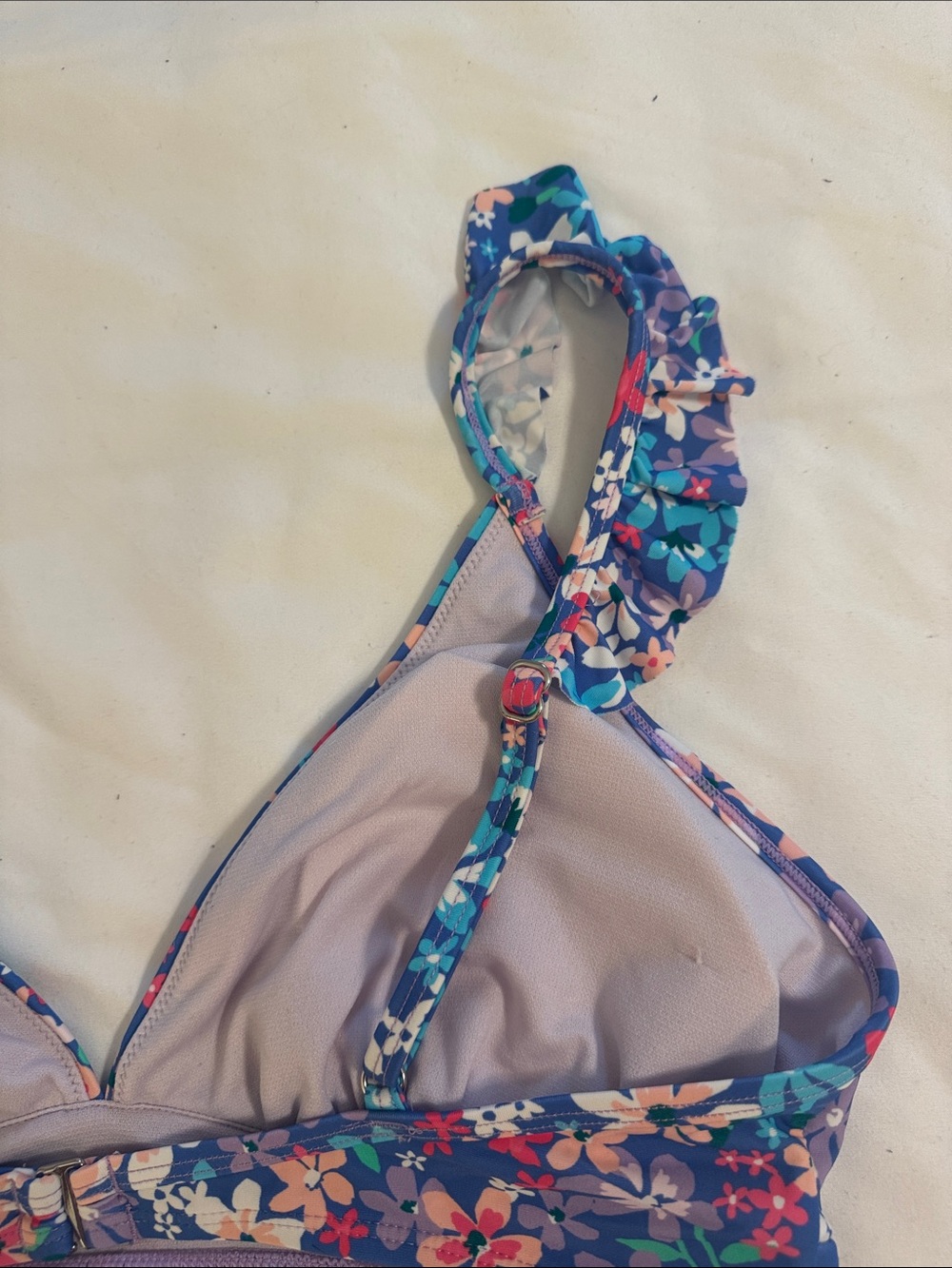 Floral Cupshe Two-Piece Bikini Set in Blue - Picture 8 of 8